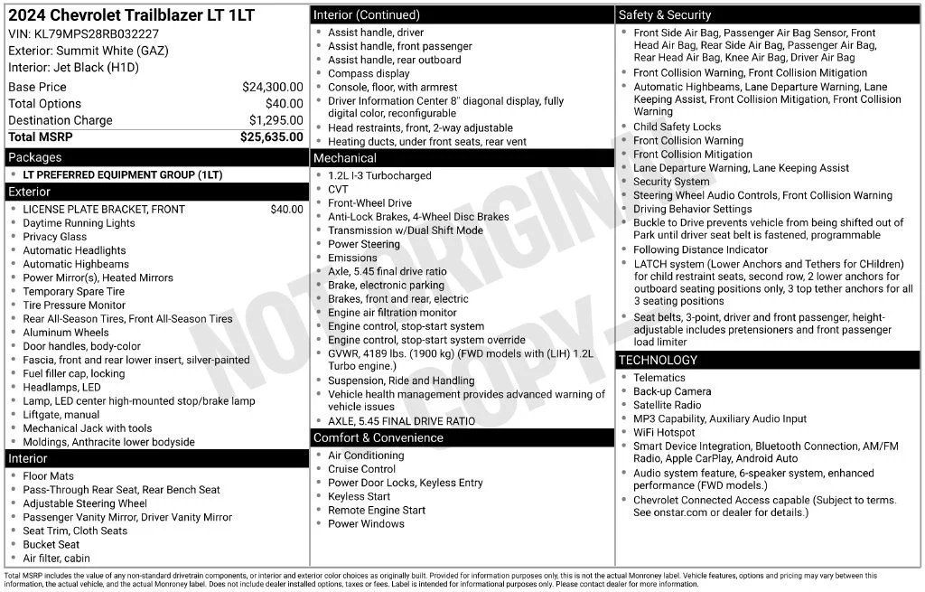 Used 2024 Summit White Chevrolet LT image 32