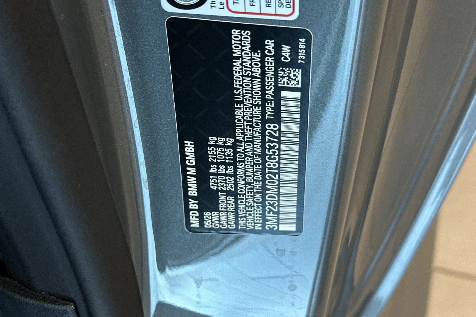 New 2026 Skyscraper Grey Metallic BMW Base image 21