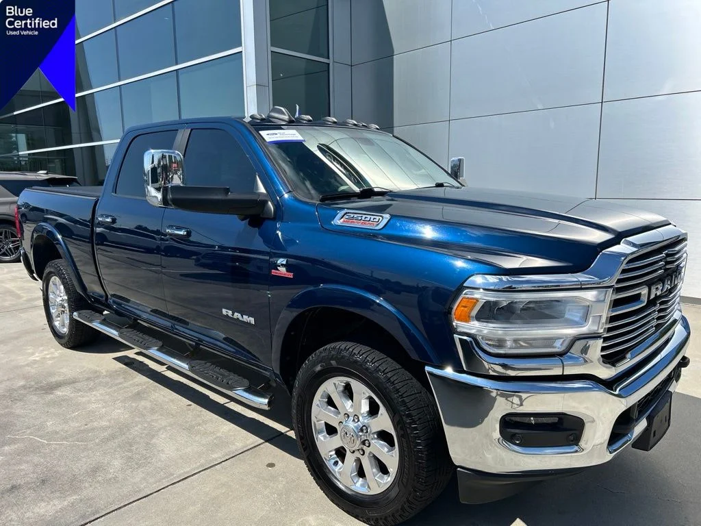 Used 2019 Patriot Blue Pearlcoat Ram Laramie image 1