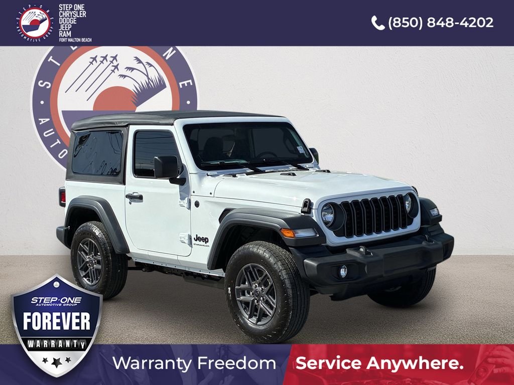 New 2026 Bright White Clear-Coat Exterior Paint Jeep Sport image 1