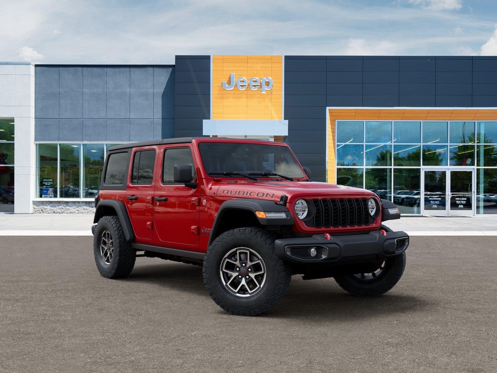 New 2026 Firecracker Red Clear-Coat Exterior Paint Jeep Rubicon image 5