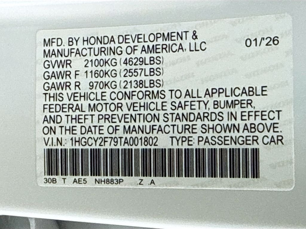 2026 Honda Accord Hybrid Sport-L - Photo 33