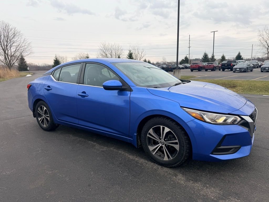 Used 2021 Nissan Sentra SV with VIN 3N1AB8CV2MY317880 for sale in Canandaigua, NY