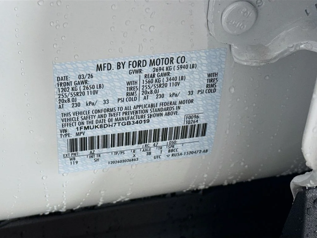 New 2026 Star White Metallic Tri-Coat Ford Active image 34