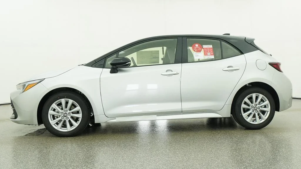 New 2027 Classic Silver Metallic with Black roof Toyota SE image 13