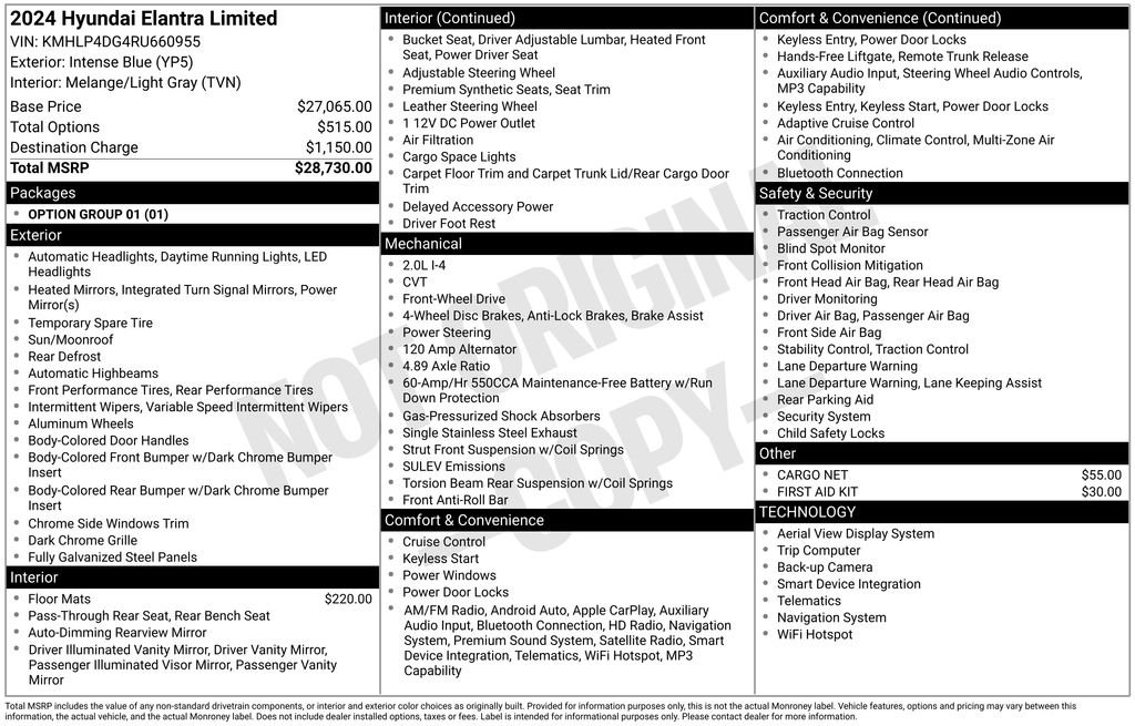 Used 2024 Blue Hyundai Limited image 32