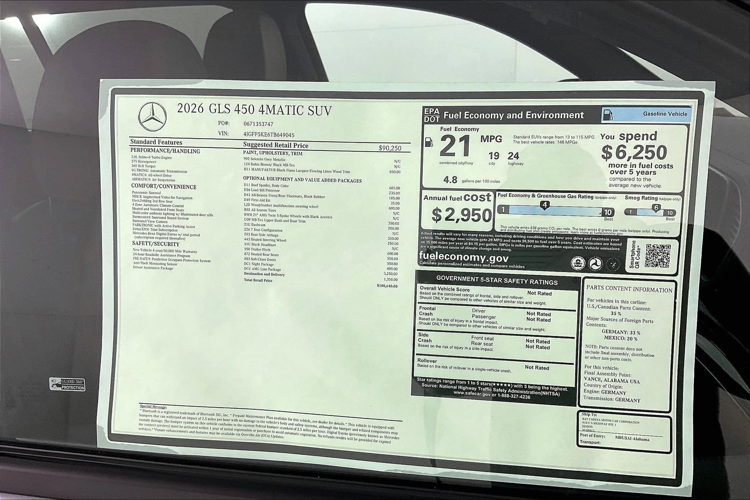 New 2026 Selenite Grey Metallic Mercedes-Benz GLS 450 image 28