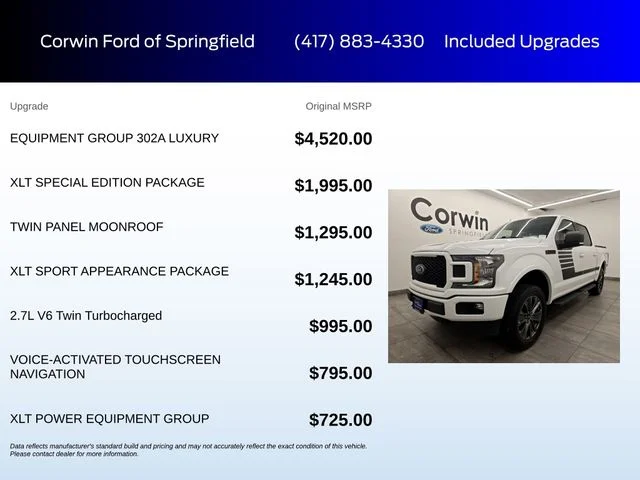 Certified Used 2018 Oxford White Ford XLT image 6