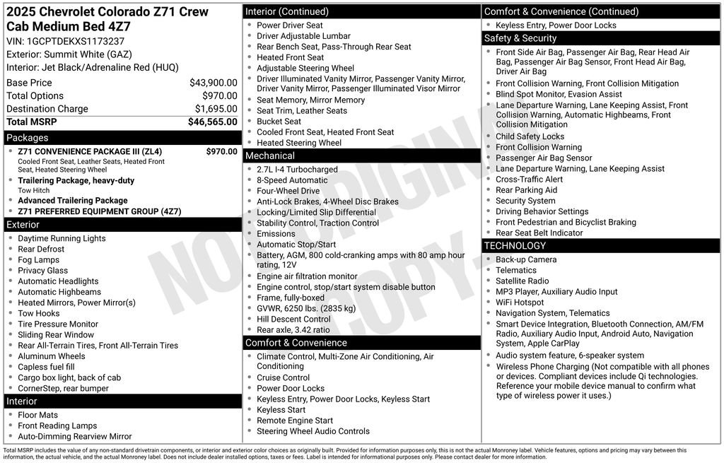 Used 2025 White Chevrolet Z71 image 26