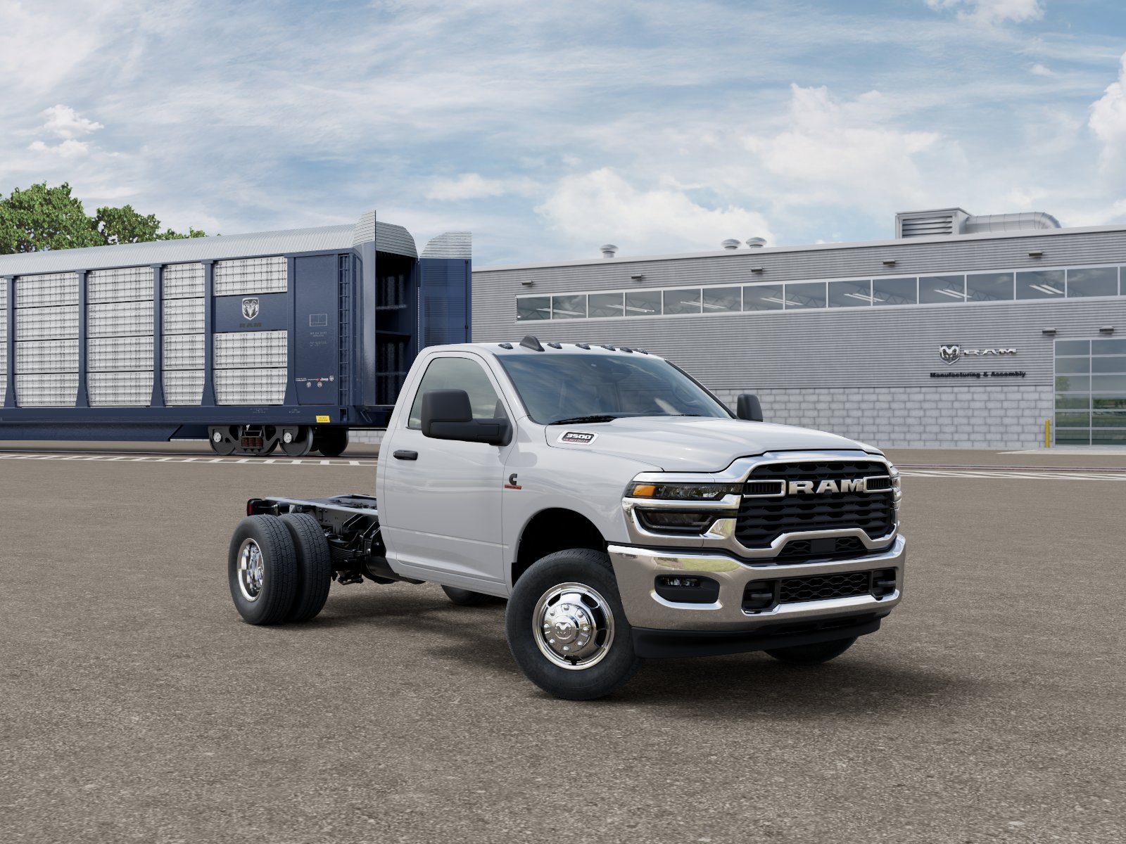 New 2026 Bright White Clear-Coat Exterior Paint RAM Tradesman image 4