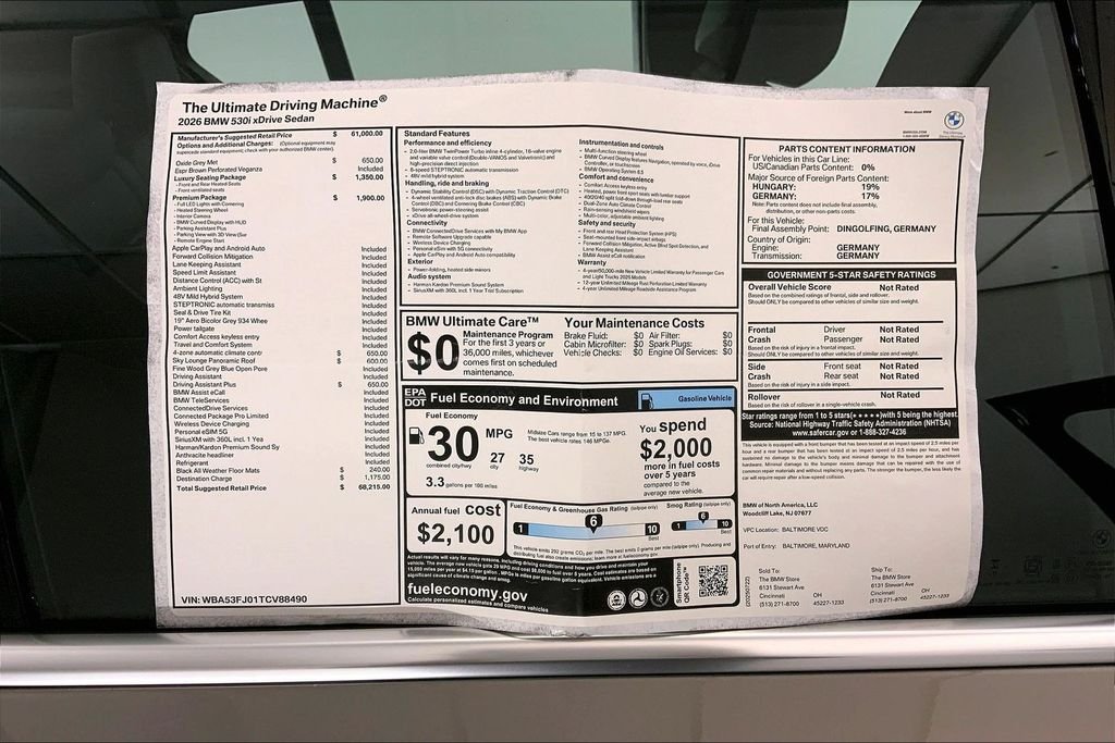 Used 2026 Oxide Grey Metallic BMW  image 12