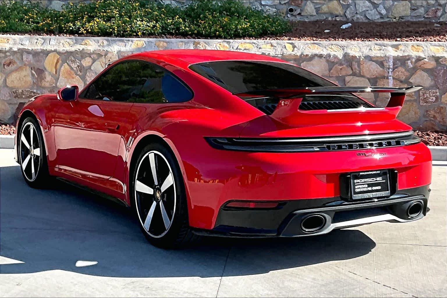 Used 2025 Guards Red Porsche Carrera image 3