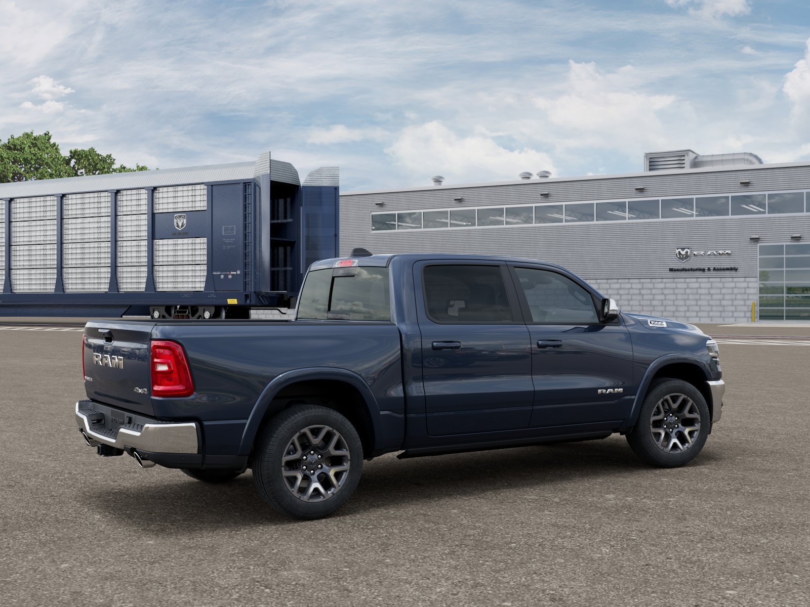 New 2026 Forged Blue Metallic Exterior Paint RAM LARAMIE image 2