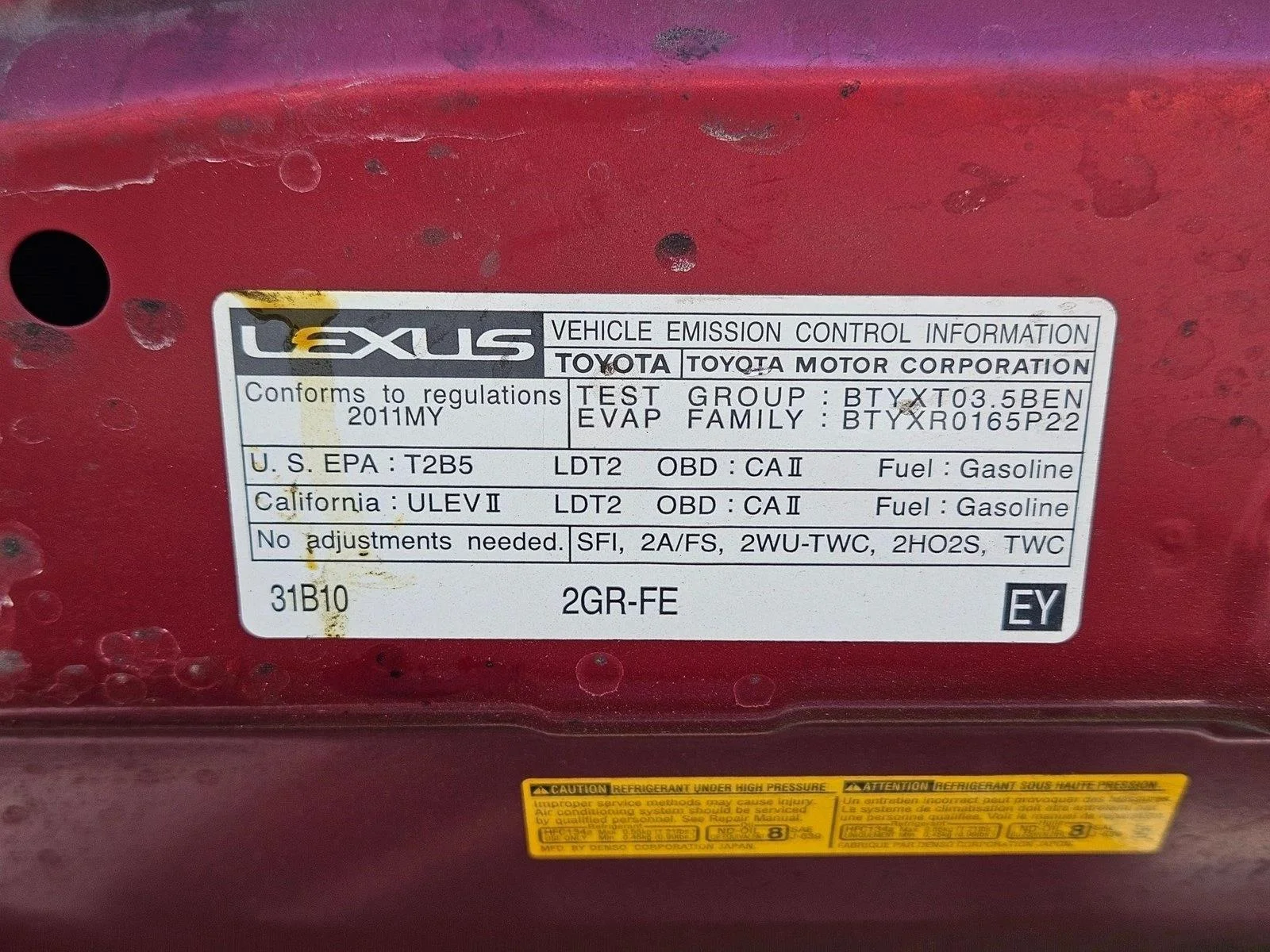 Used 2011 Matador Red Mica Lexus  image 18