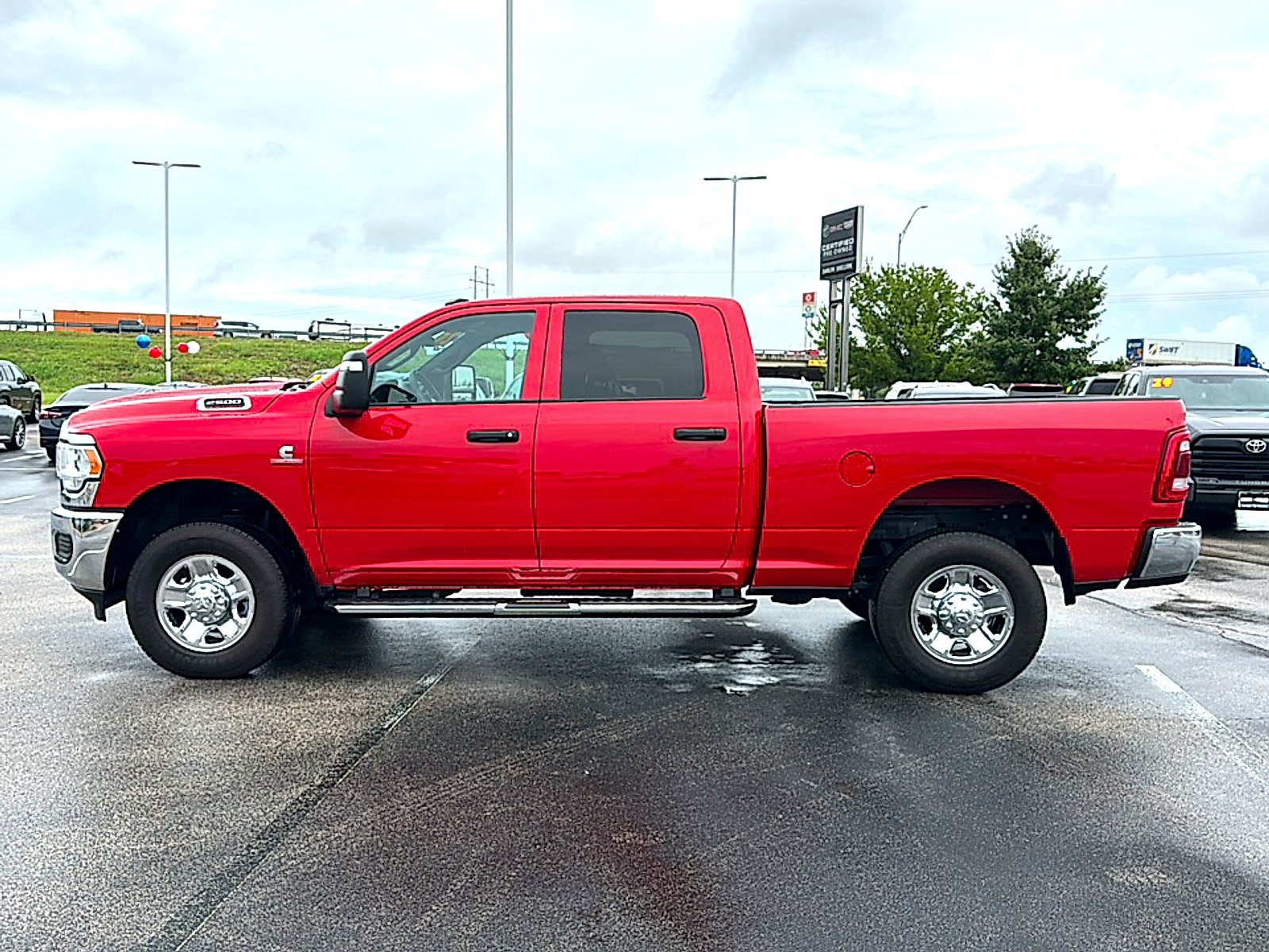 Used 2024 Flame Red Clearcoat Ram Tradesman Crew Cab 4x4 6