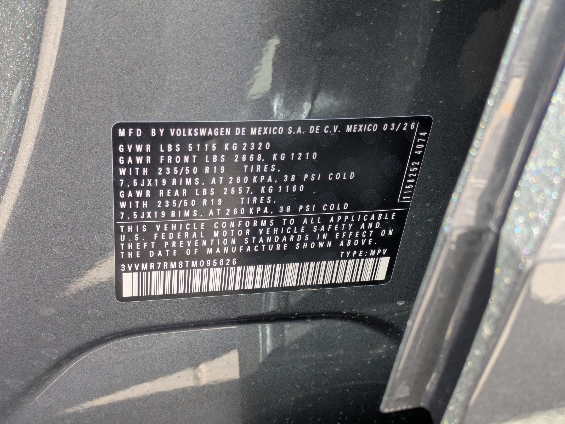 New 2026 Platinum Gray Metallic Volkswagen SE image 16