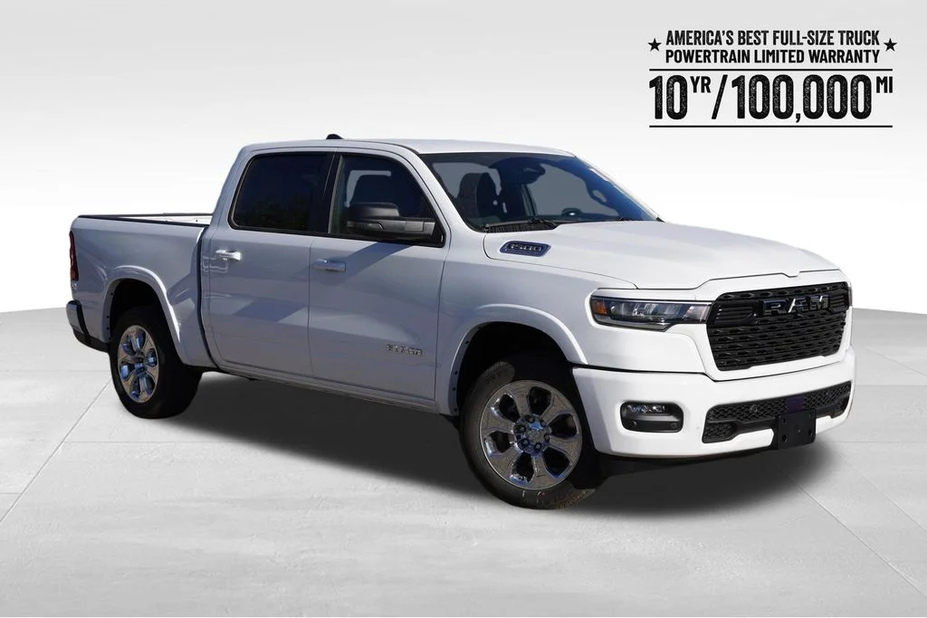 New 2026 Bright White Clear-Coat Exterior Paint RAM Big Horn image 1