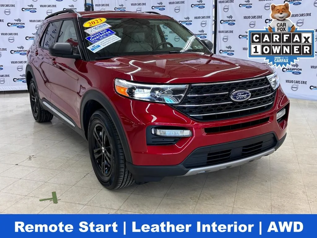 Certified Used 2023 Rapid Red Metallic Tinted Clearcoat Ford XLT image 1