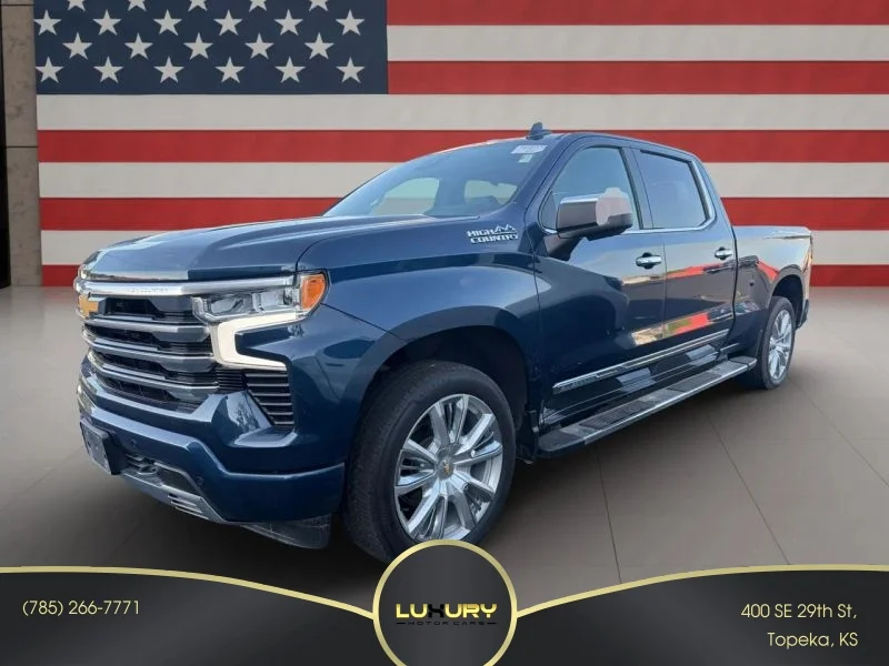 Used 2023 Blue Chevrolet High Country Pickup 4D 6 1/2 ft image 1