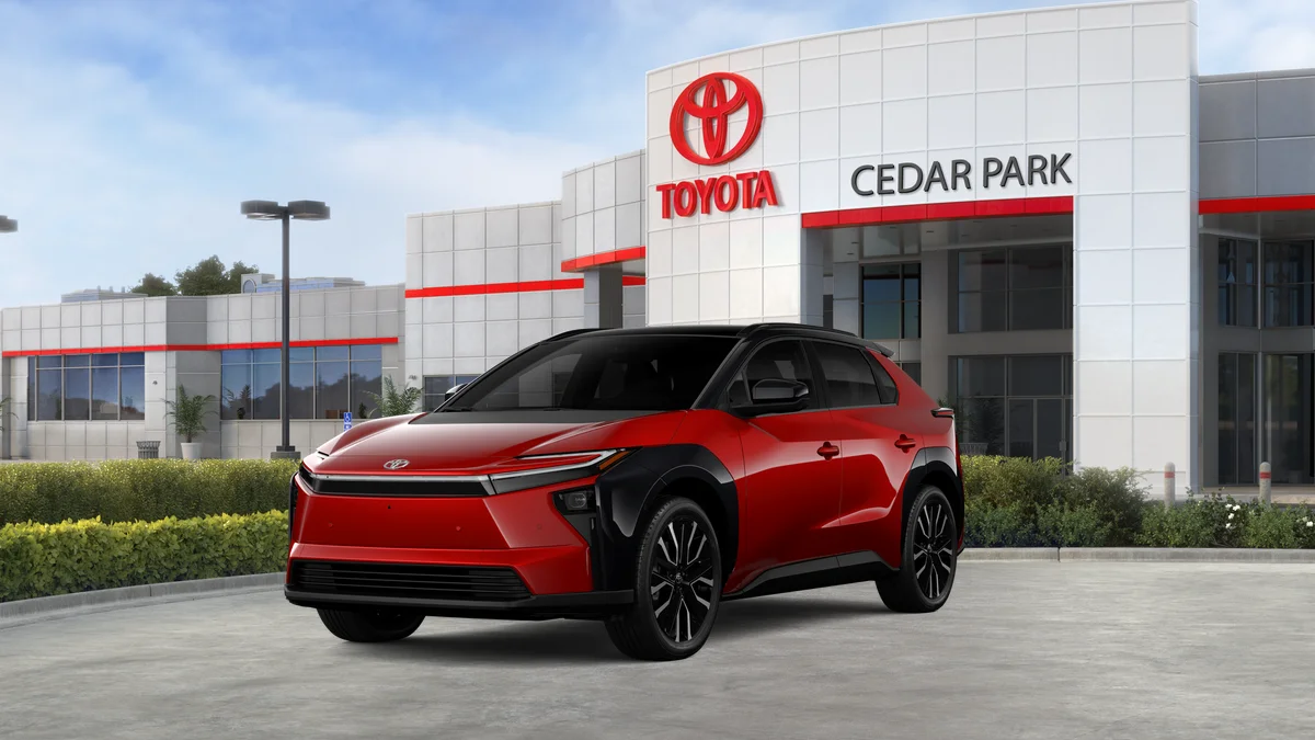 New 2026 Supersonic Red with Midnight Black Metallic roof Toyota Limited image 26
