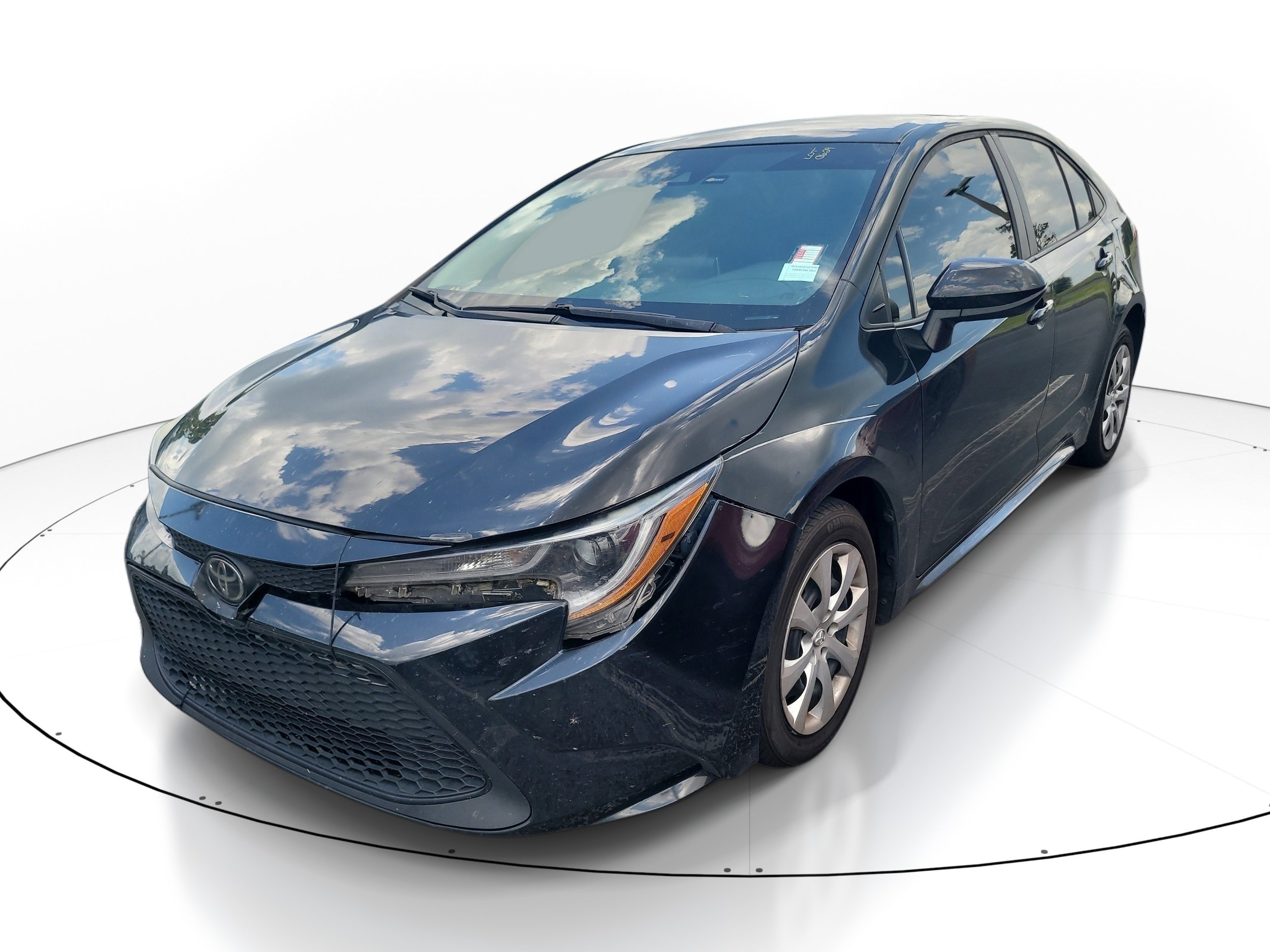 Used 2021 Black Sand Pearl Toyota LE image 3
