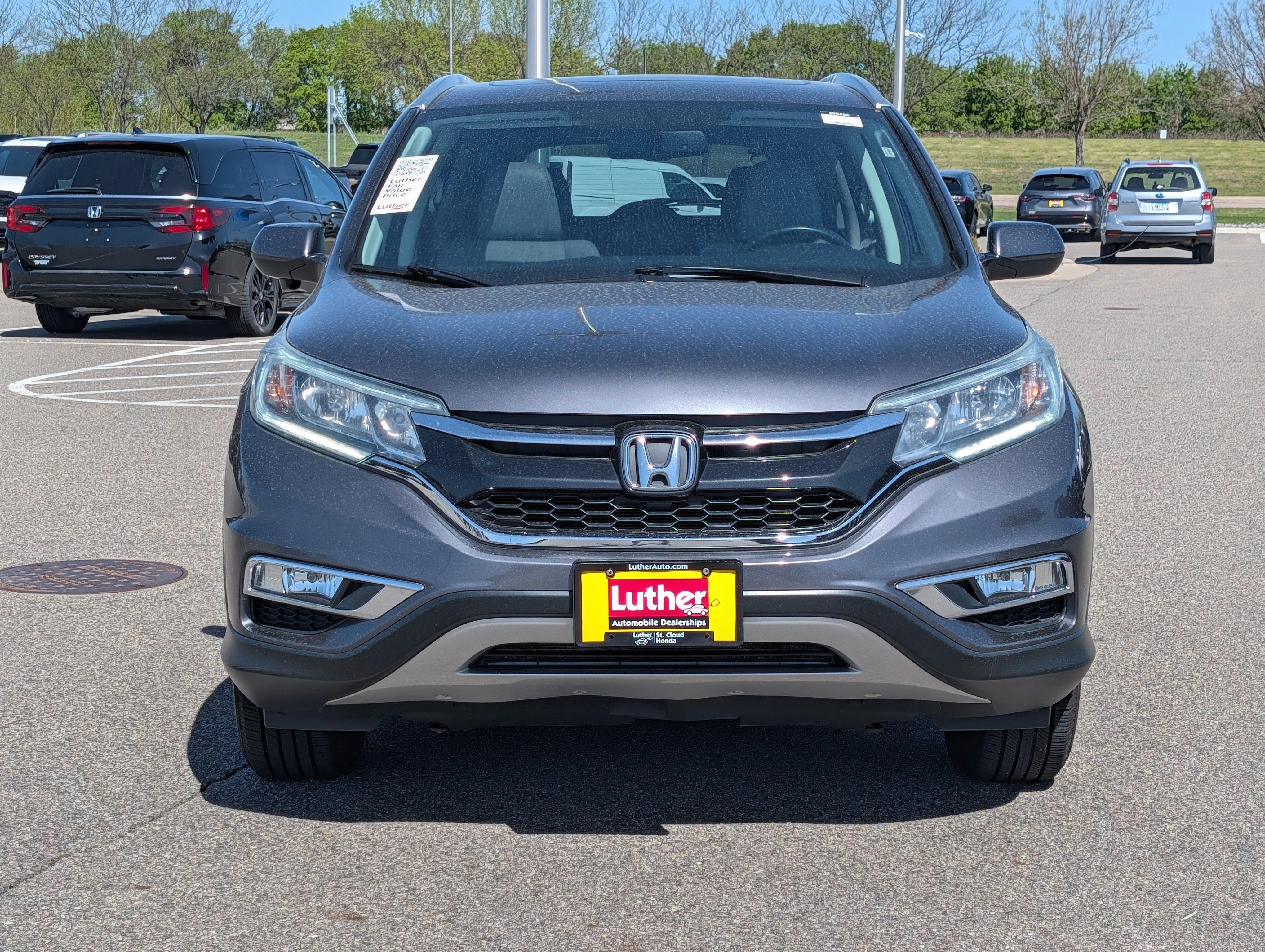Used 2015 Honda CR-V EX-L with VIN 5J6RM4H78FL078547 for sale in Waite Park, Minnesota