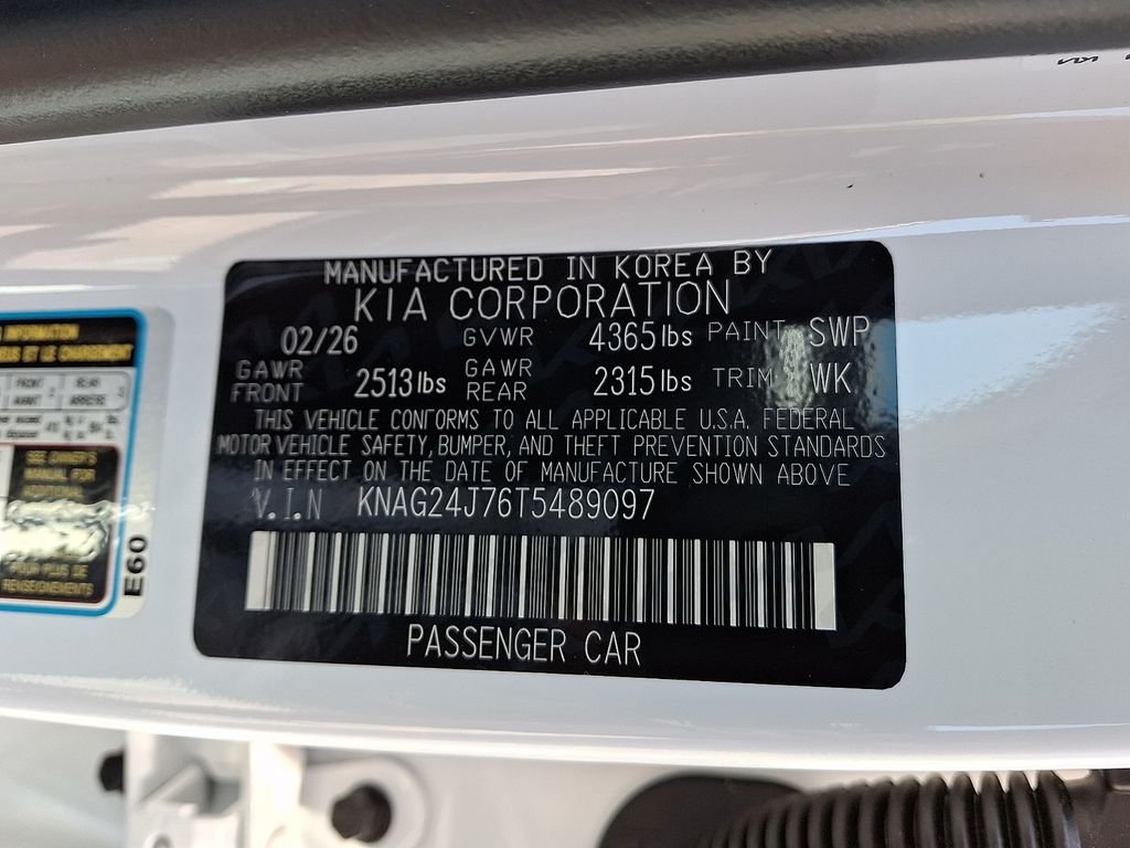 New 2026 Snow White Pearl Kia LXS FWD image 10
