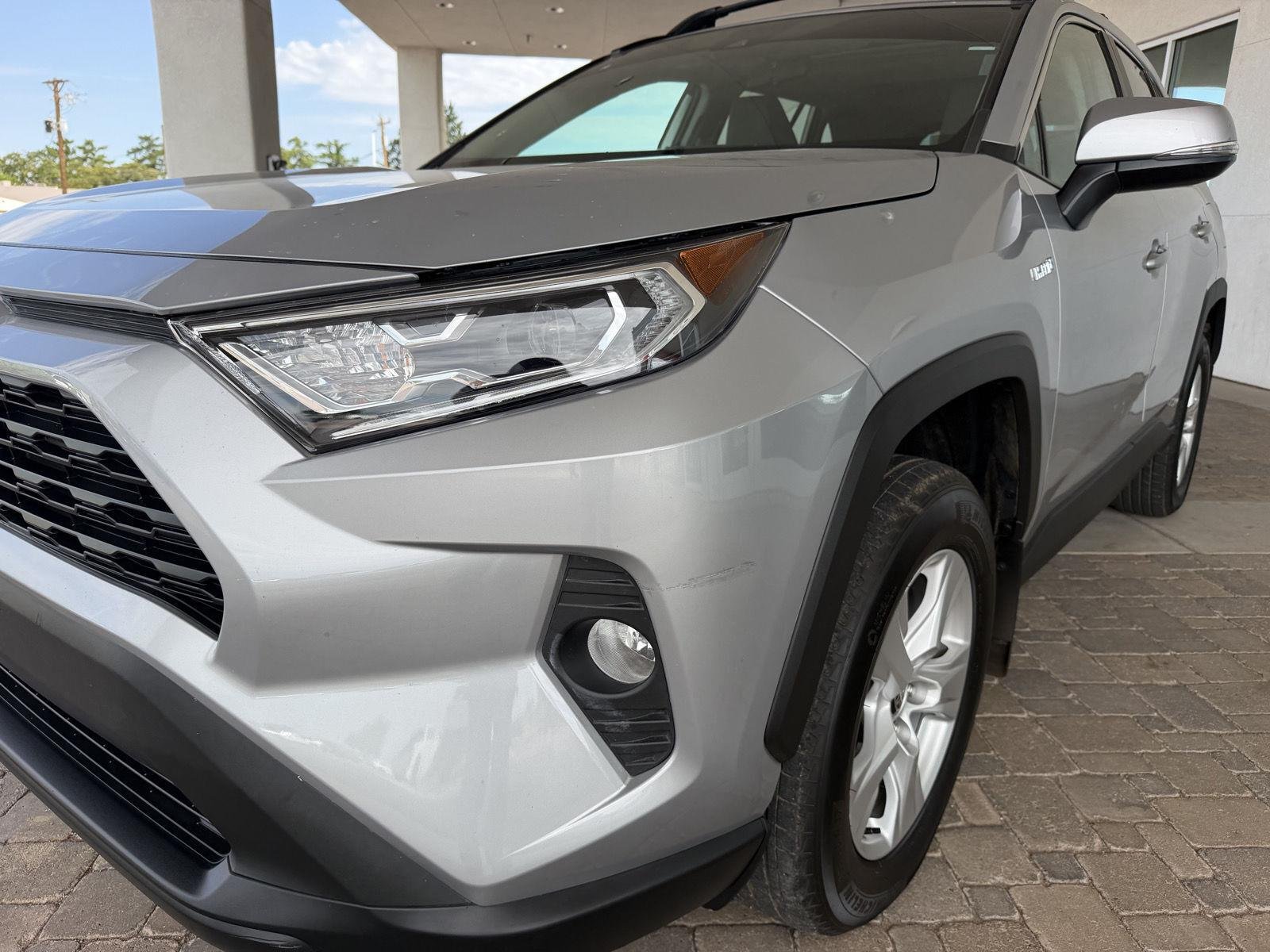 Used 2021 Silver Sky Metallic Toyota Hybrid XLE image 10