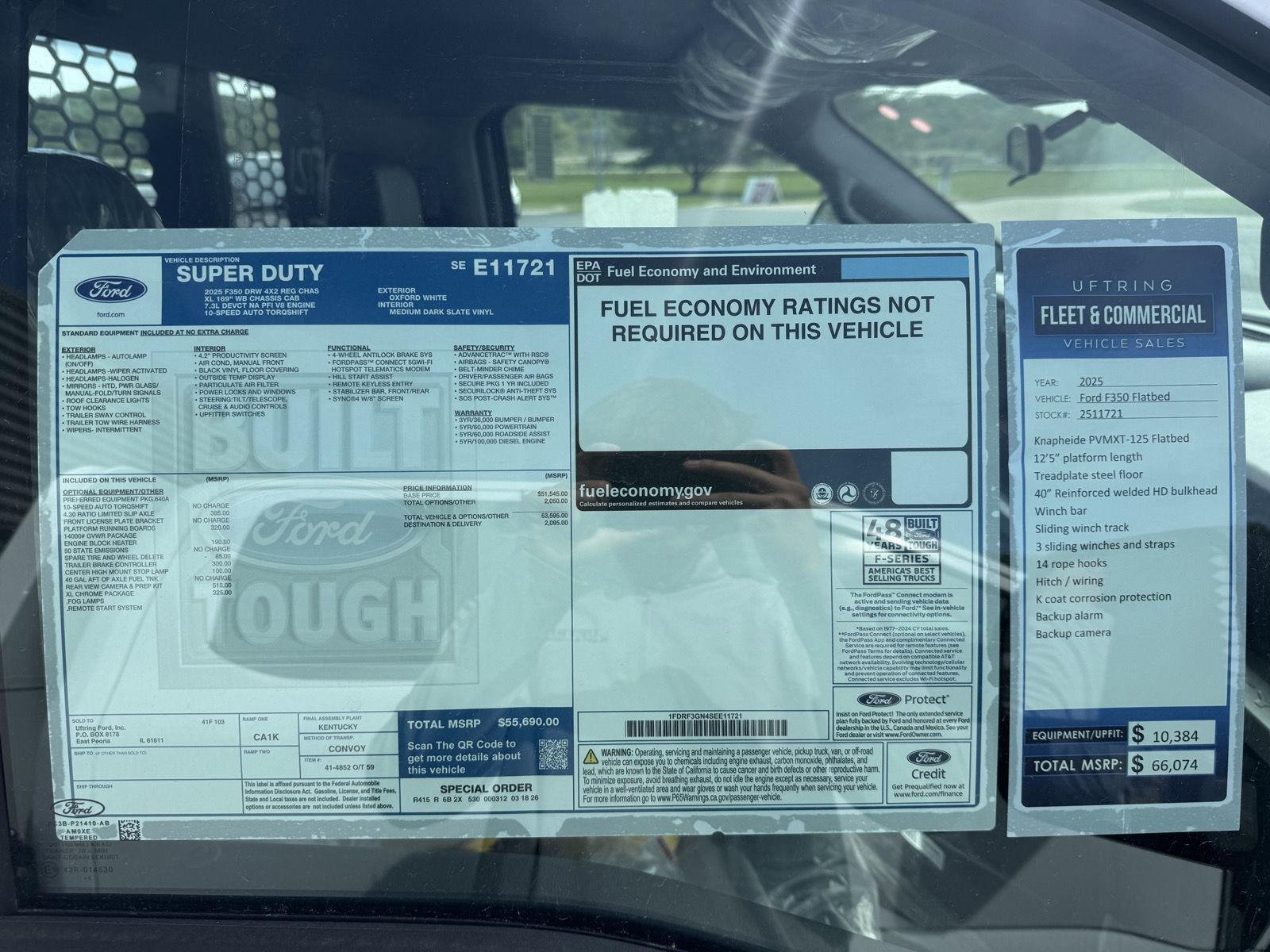 New 2025 Oxford White Ford F-350® XL image 44