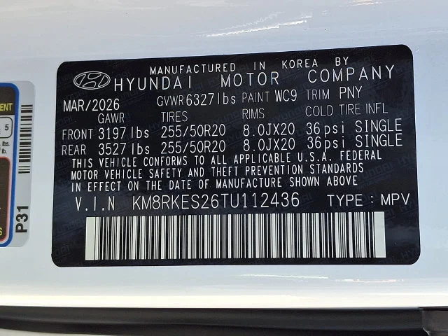 New 2026 White Hyundai Limited image 17