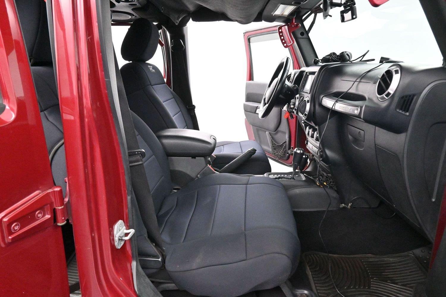 Used 2011 Deep Cherry Red Crystal Pearlcoat Jeep Sahara image 28