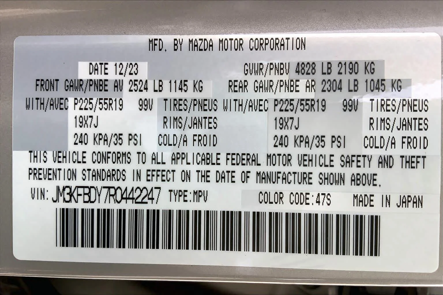Certified Used 2024 Platinum Quartz Metallic Mazda 2.5 Turbo Premium Package image 34