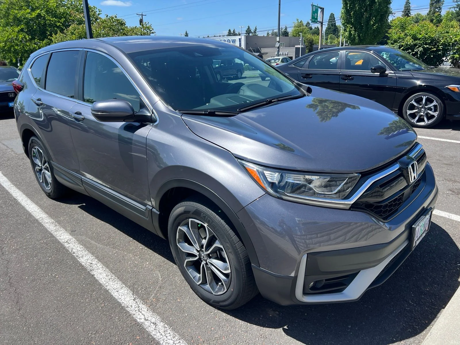 Used 2022 Modern Steel Metallic Honda EX image 3