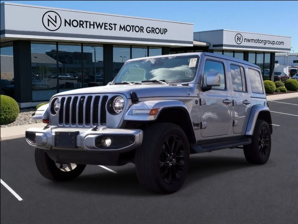 Used 2021 Billet Silver Metallic Jeep Unlimited High Altitude image 1