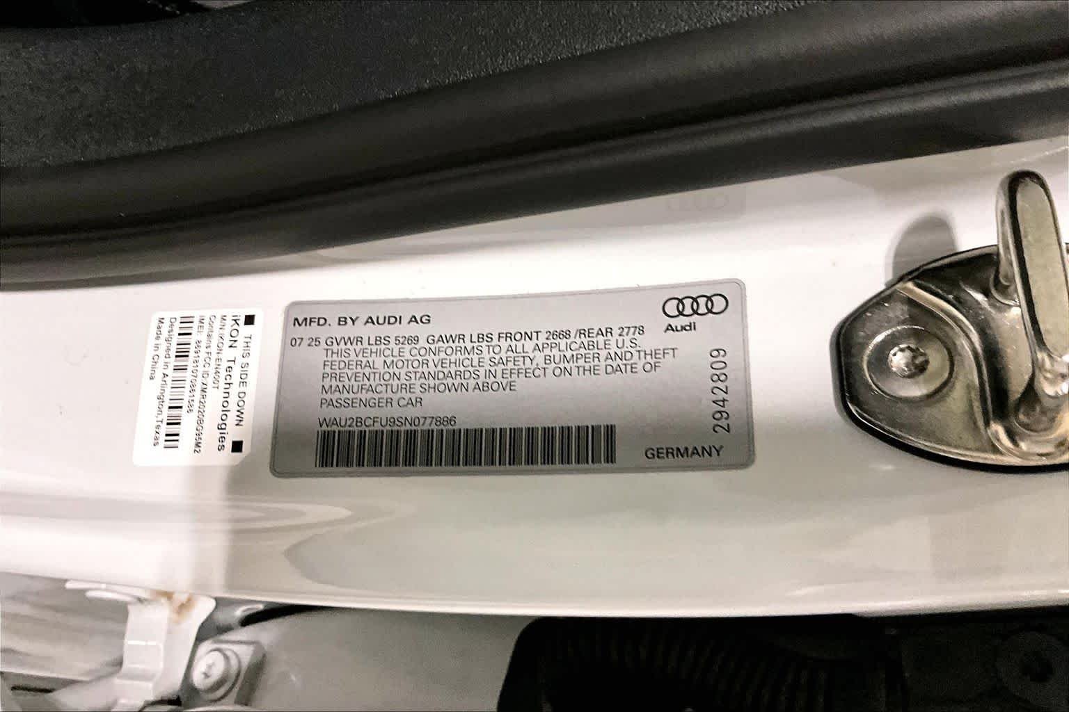 Used 2025 Glacier White Metallic Audi Premium Plus image 34