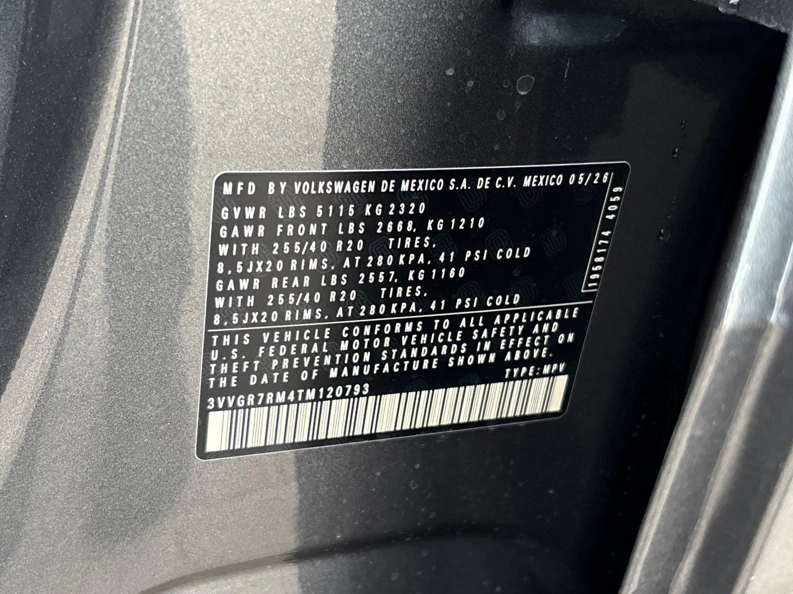 New 2026 platinum gray metallic Volkswagen SE R-Line Black image 12