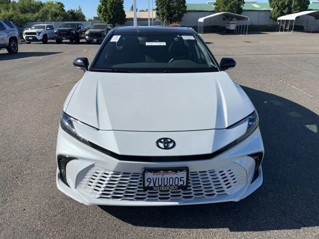 Used 2025 Midnight Black Metallic Toyota XSE image 2