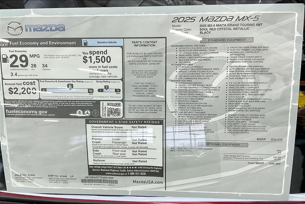 2025 Mazda MX-5 Miata Grand Touring - Photo 13