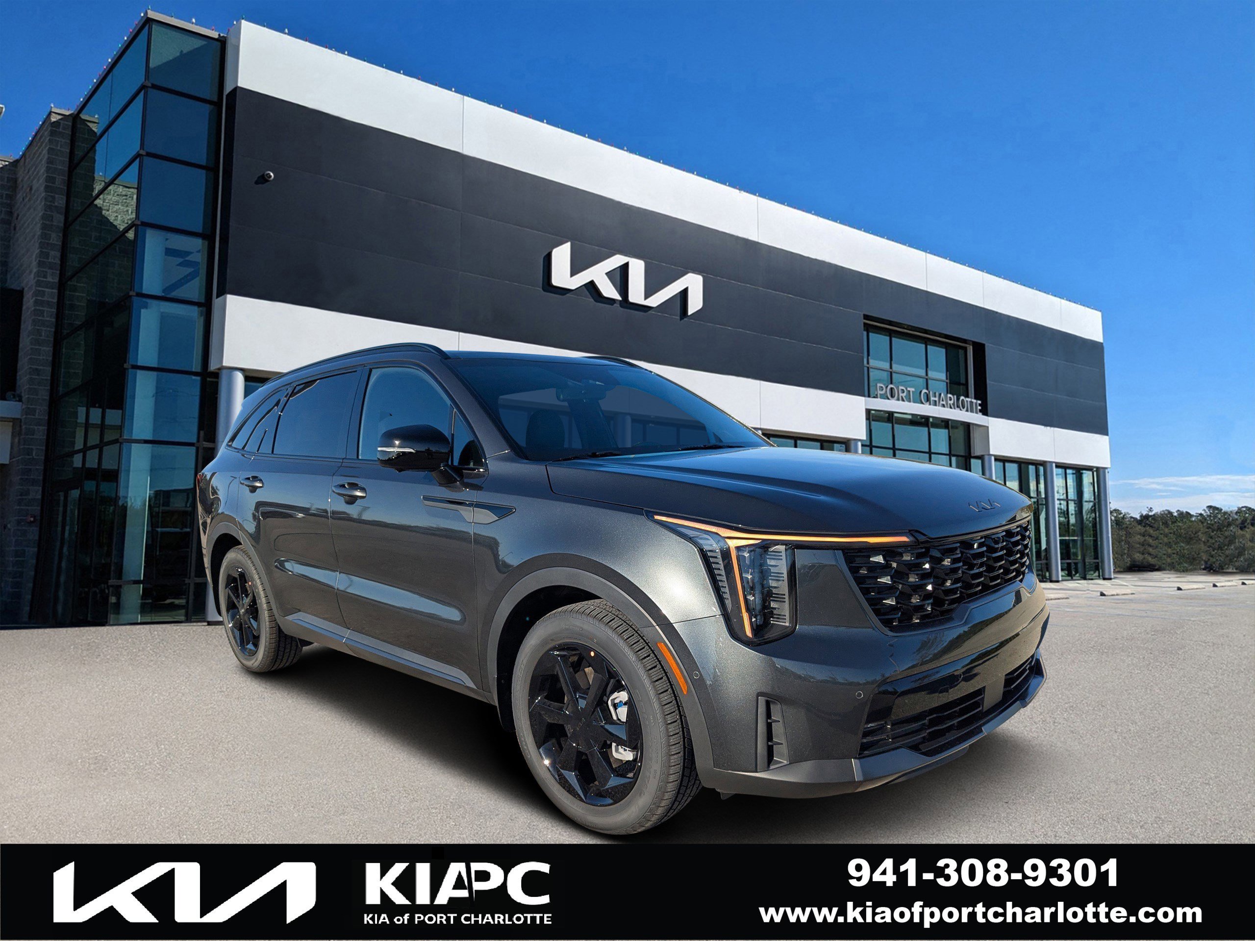 New 2026 Interstellar Gray Kia X-Line SX Prestige AWD image 1