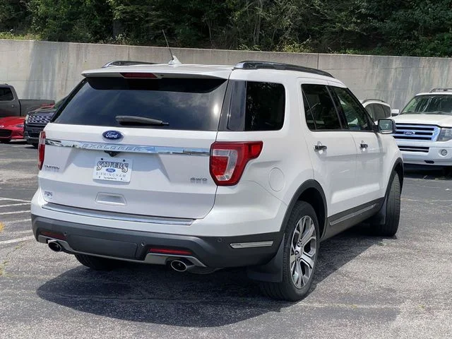 Certified Used 2019 White Platinum Tri-Coat Metallic Ford Limited image 3