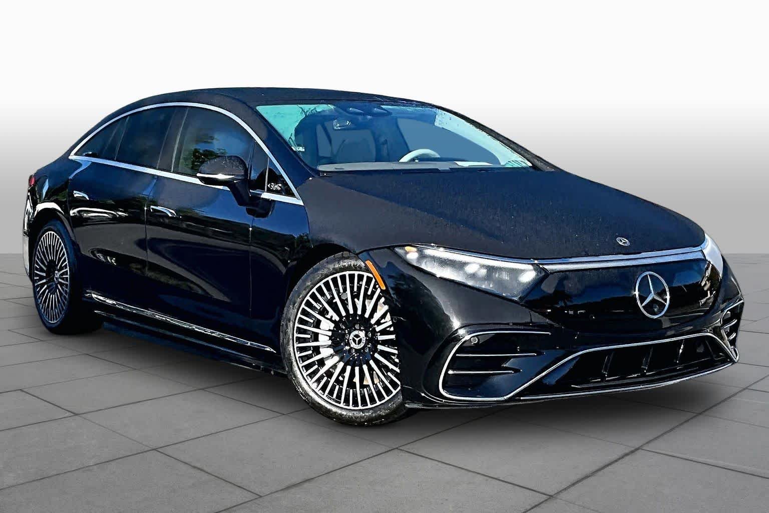 Certified Used 2023 Obsidian Black Metallic Mercedes-Benz EQS 450+ image 3