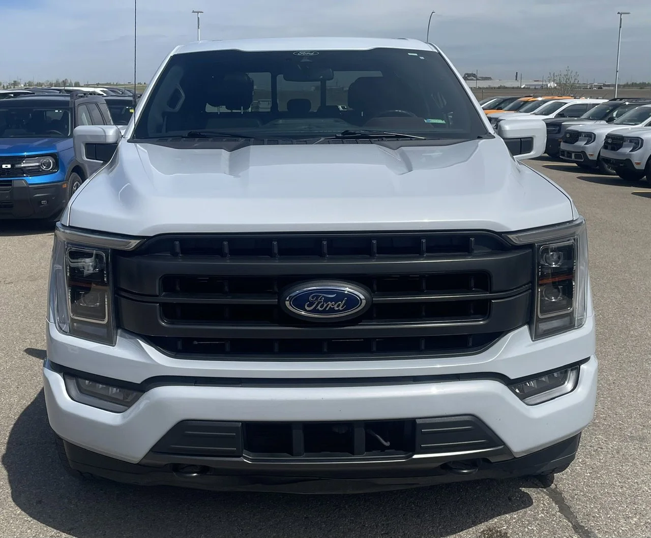 Used 2021 White Ford LARIAT SuperCrew   EcoBoost™ image 8