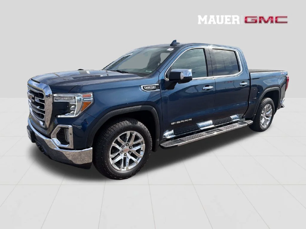 Certified 2021 GMC Sierra 1500 SLT with VIN 3GTU9DEDXMG387927 for sale in Inver Grove Heights, Minnesota