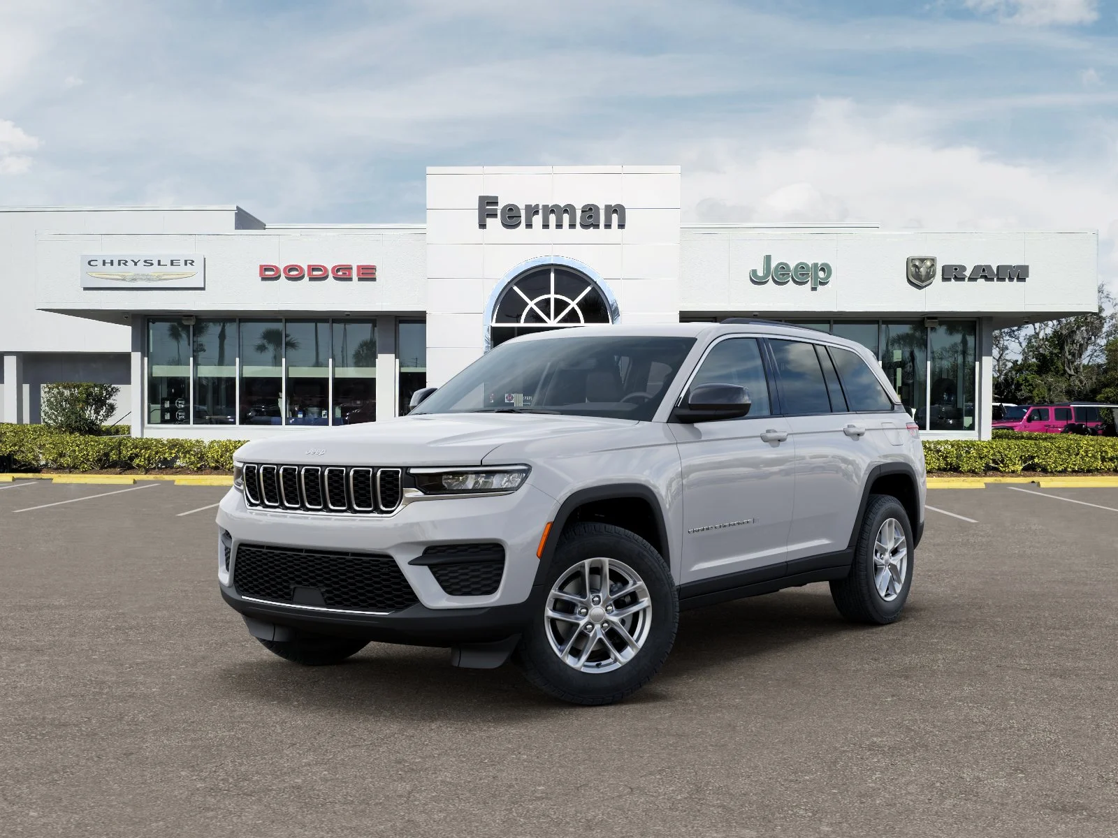 New 2026 Bright White Clear-Coat Exterior Paint Jeep Laredo X image 2