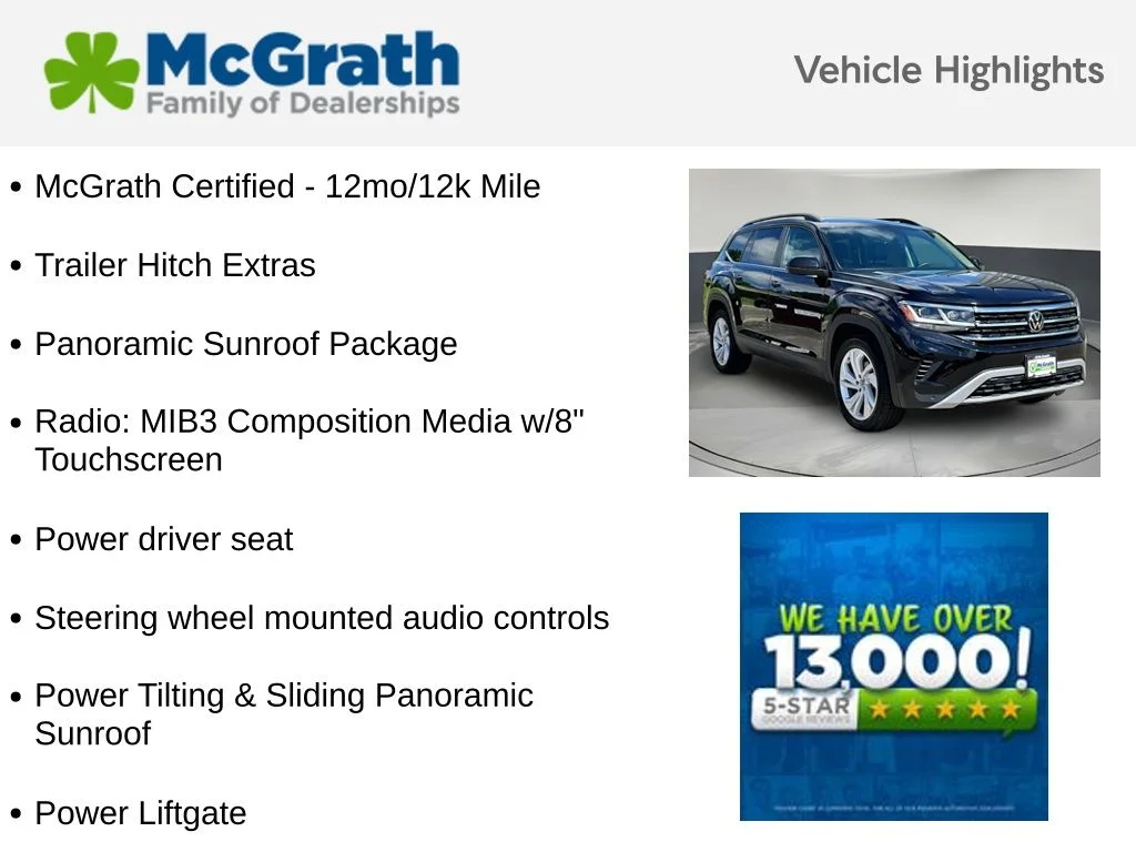 Certified Used 2023 Black Volkswagen 3.6L V6 SE w/Technology image 6