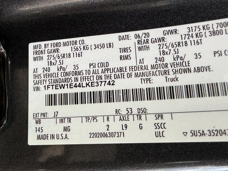 Certified Used 2020 Magnetic Metallic Ford XLT image 23