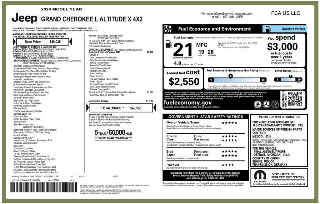 Used 2024 Bright White Clearcoat Jeep Altitude X image 3