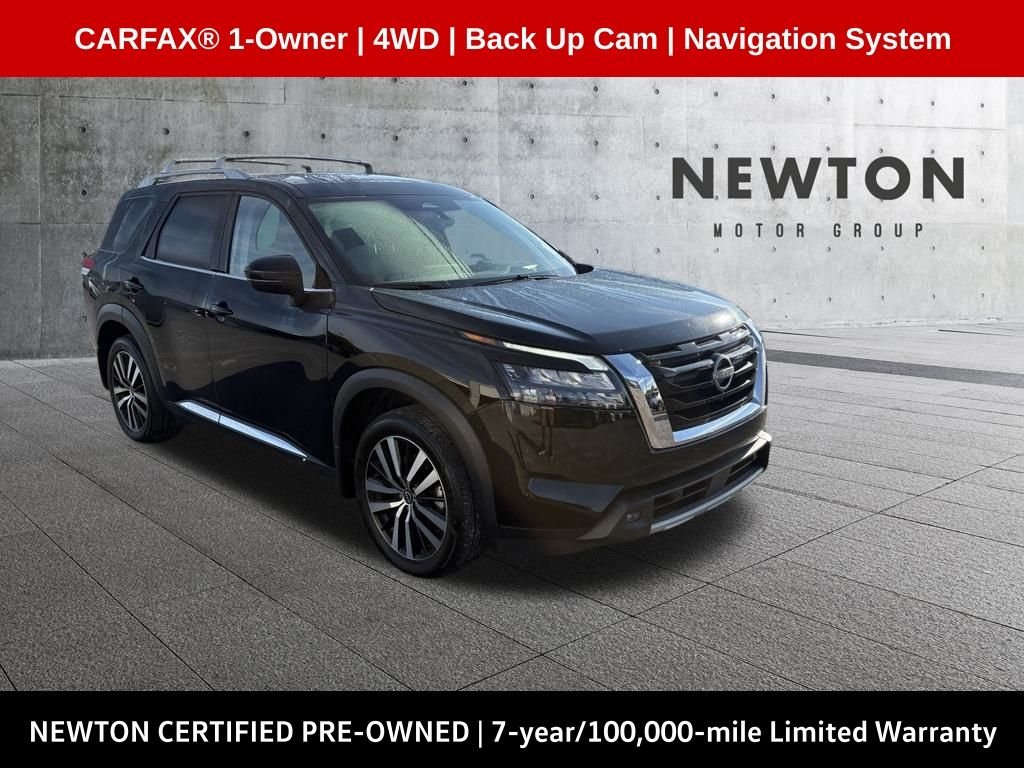 Certified Used 2025 Black Nissan Platinum image 1