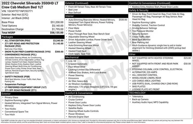Used 2022 Red Hot Chevrolet LT image 5