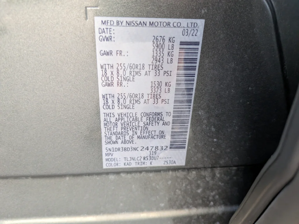 Used 2022 Gray Nissan SV image 38